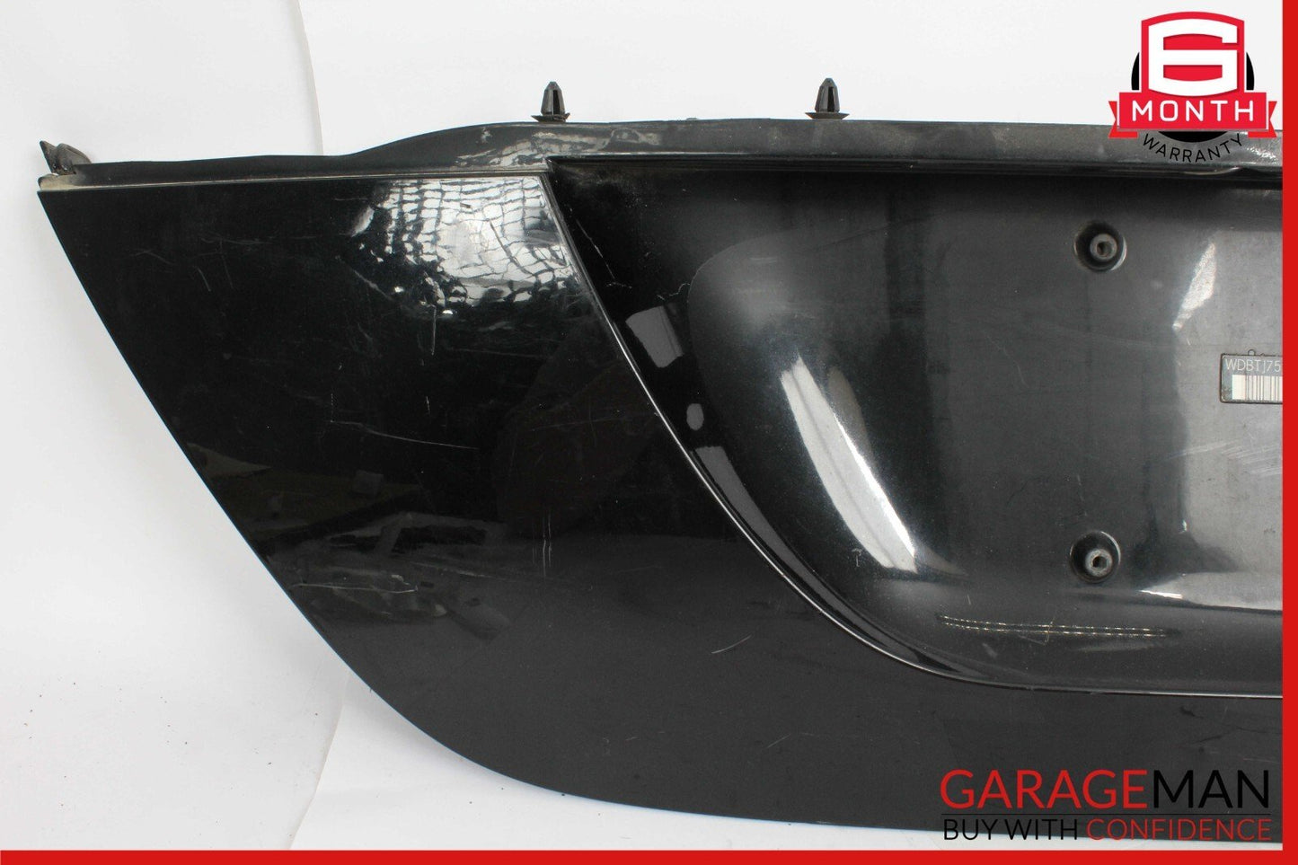 03-09 Mercedes W209 CLK500 Rear Trunk Lid License Plate Holder Black OEM