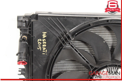 14-22 Maserati Ghibli Quattroporte Water Cooling Radiator A/C Condenser Assy OEM