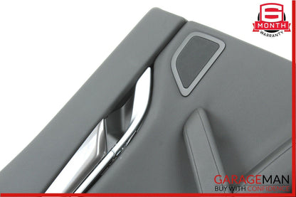 14-17 Maserati Ghibli Rear Left Driver Side Complete Interior Door Panel Black