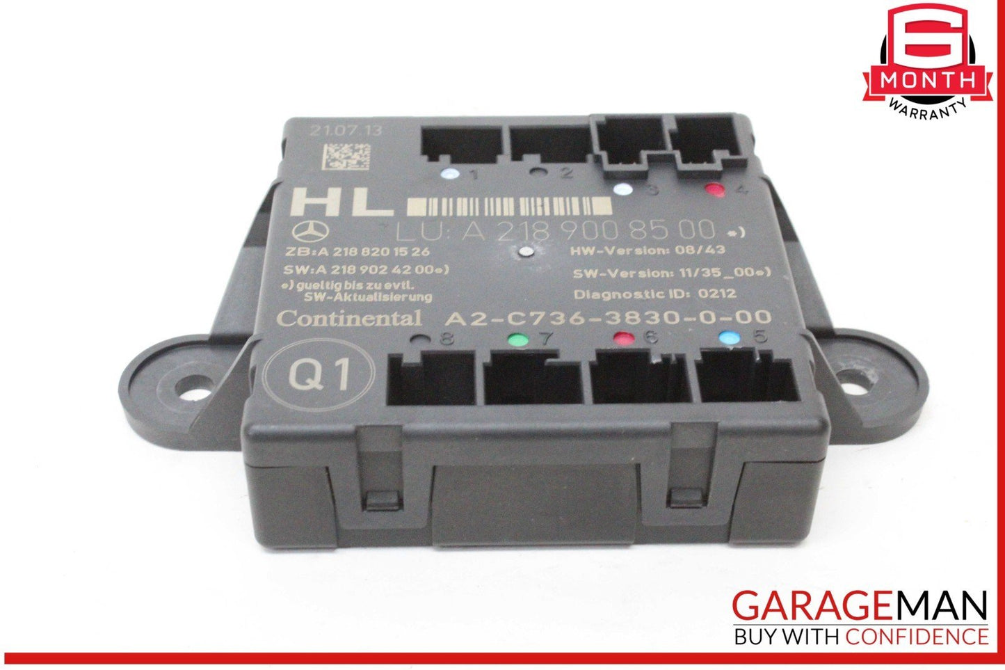 08-18 Mercedes W212 E350 CLS500 C250 Rear Left Side Door Control Module Unit OEM