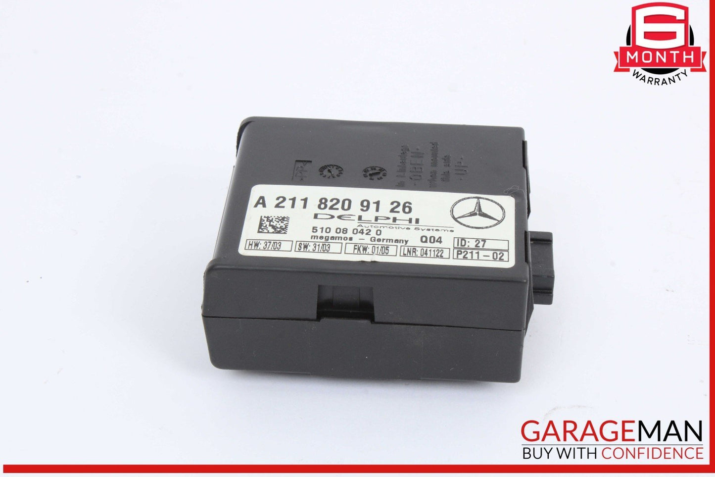 00-12 Mercedes W220 S430 SLK280 C230 E320 Anti Theft Alarm Module 2118209126 OEM