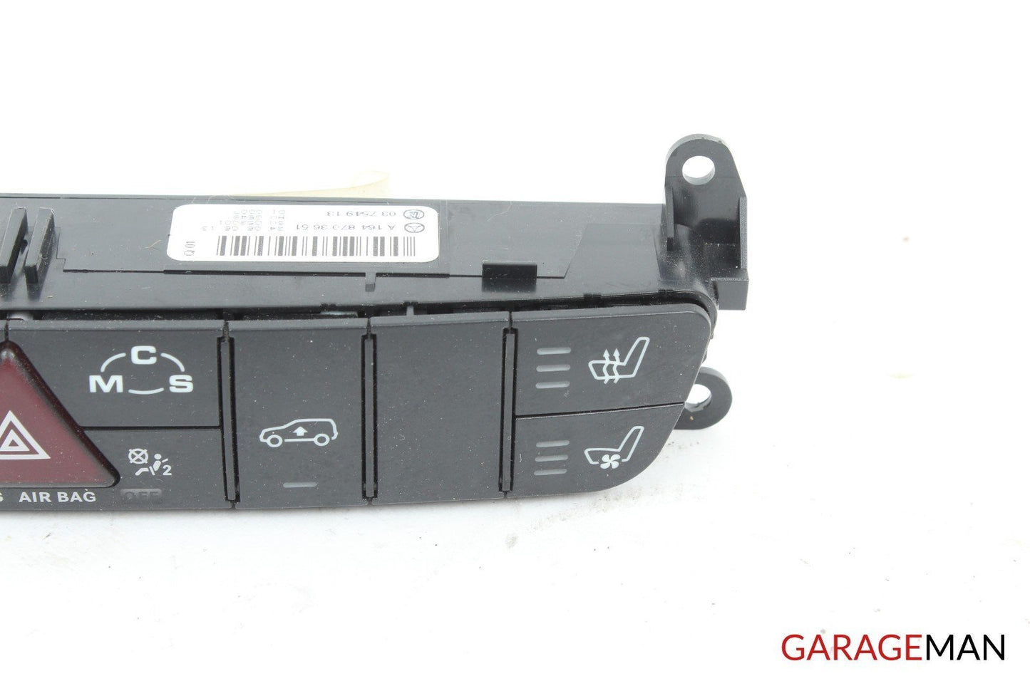 06-11 Mercedes W164 ML350 ML63 AMG Dash Hazard Light Switch Control Module A124