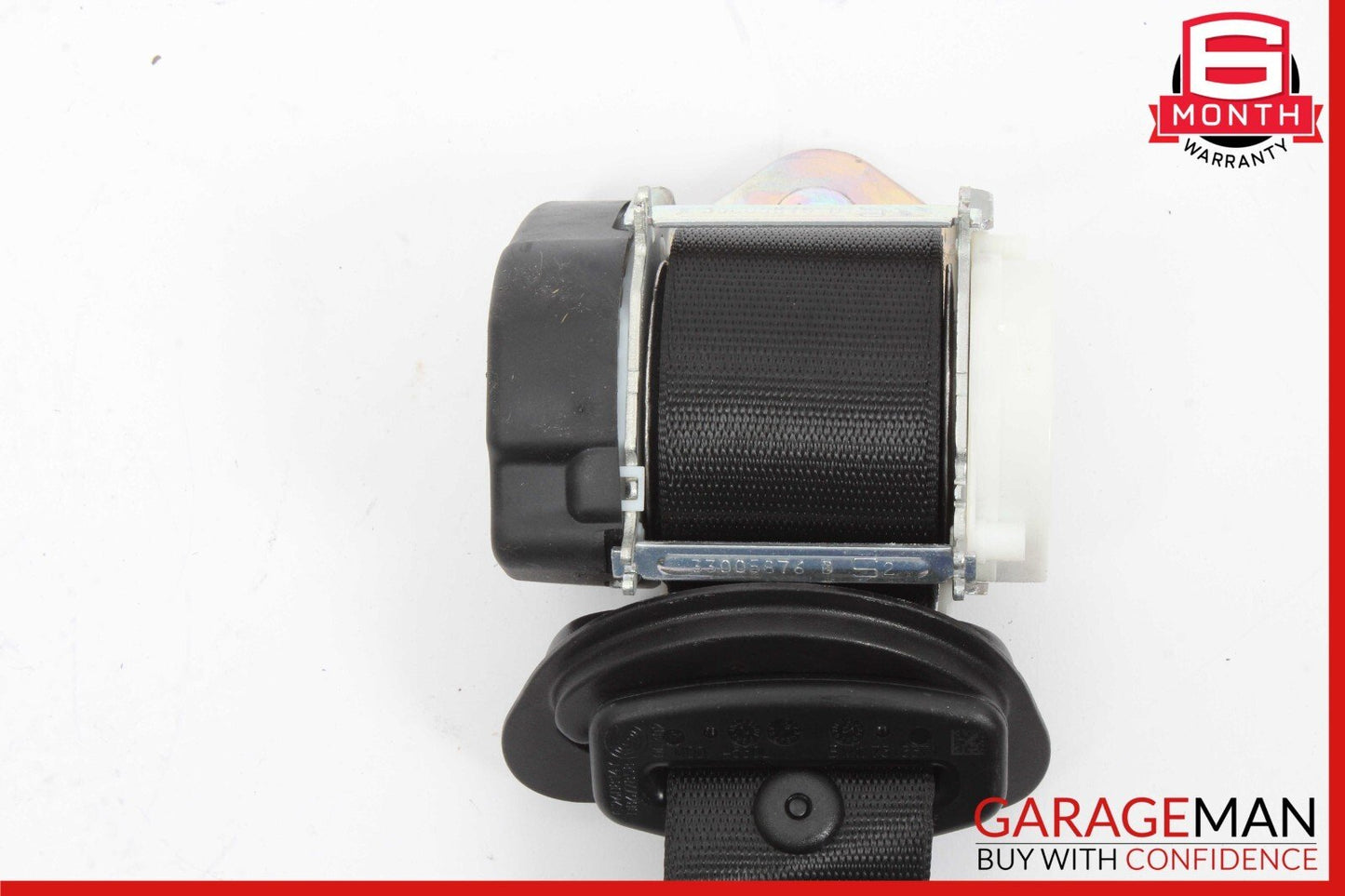 14-19 Mini Cooper Hardtop Rear Left Side Seatbelt Seat Belt Retractor Black OEM