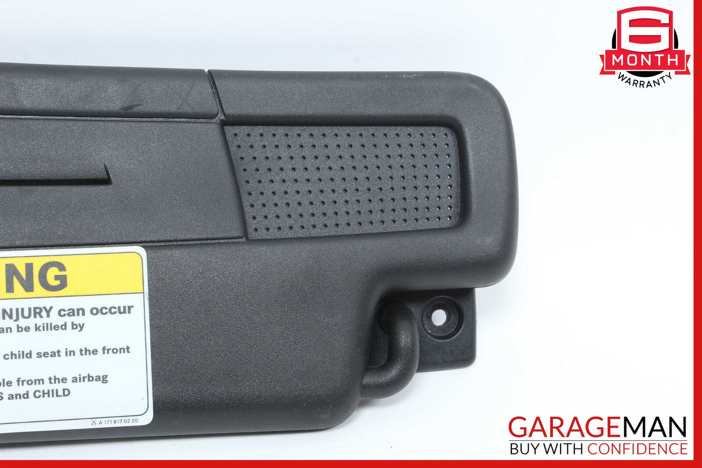 05-11 Mercedes R171 SLK280 Right Side Sun Visor Sunvisor Shade Black OEM