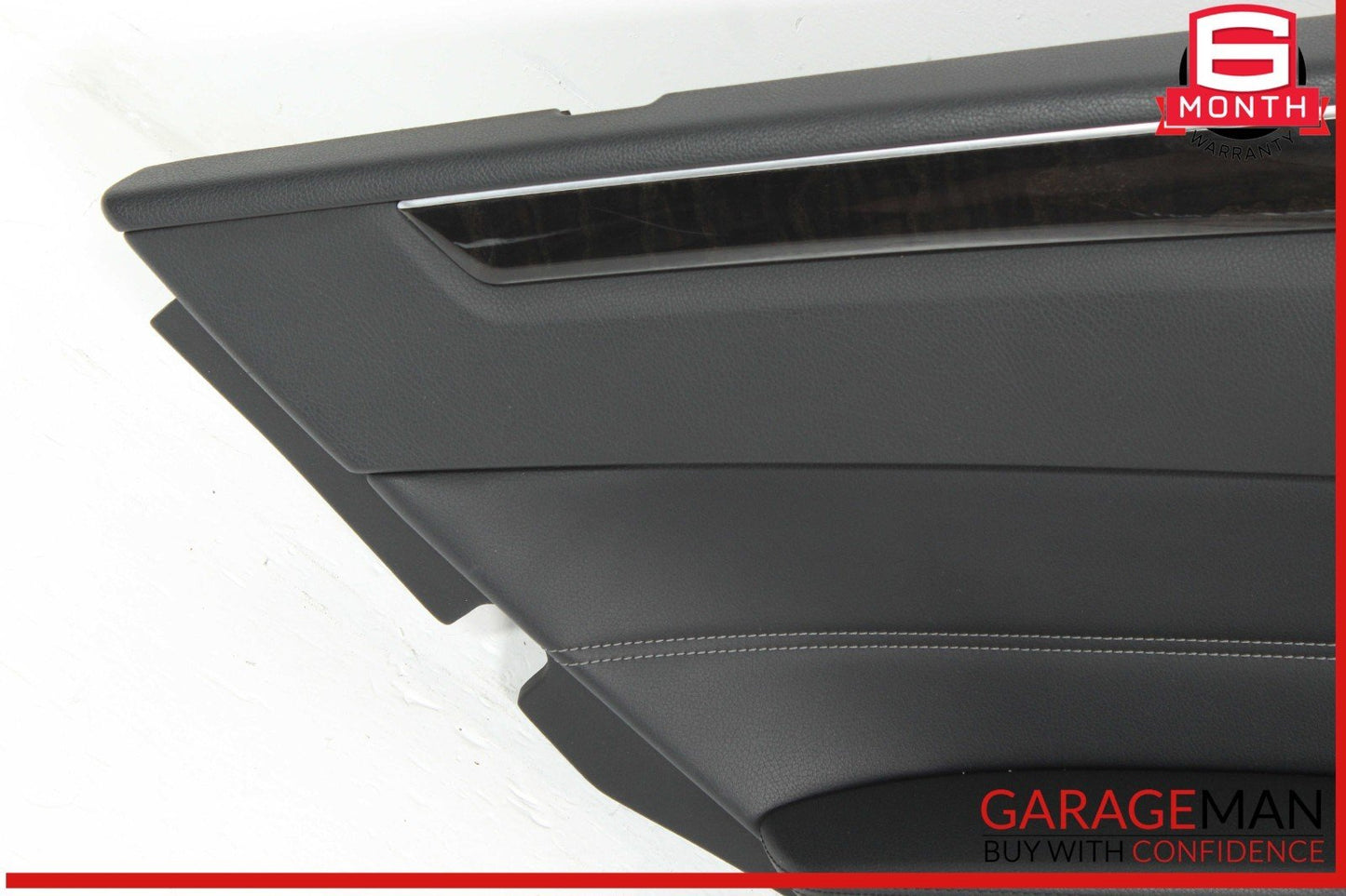 14-16 Mercedes W212 E350 E550 Rear Left Interior Door Panel Leather Black OEM
