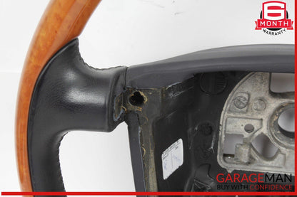 03-10 Bentley Continental GTC Front Left Driver Side Steering Wheel Wood OEM
