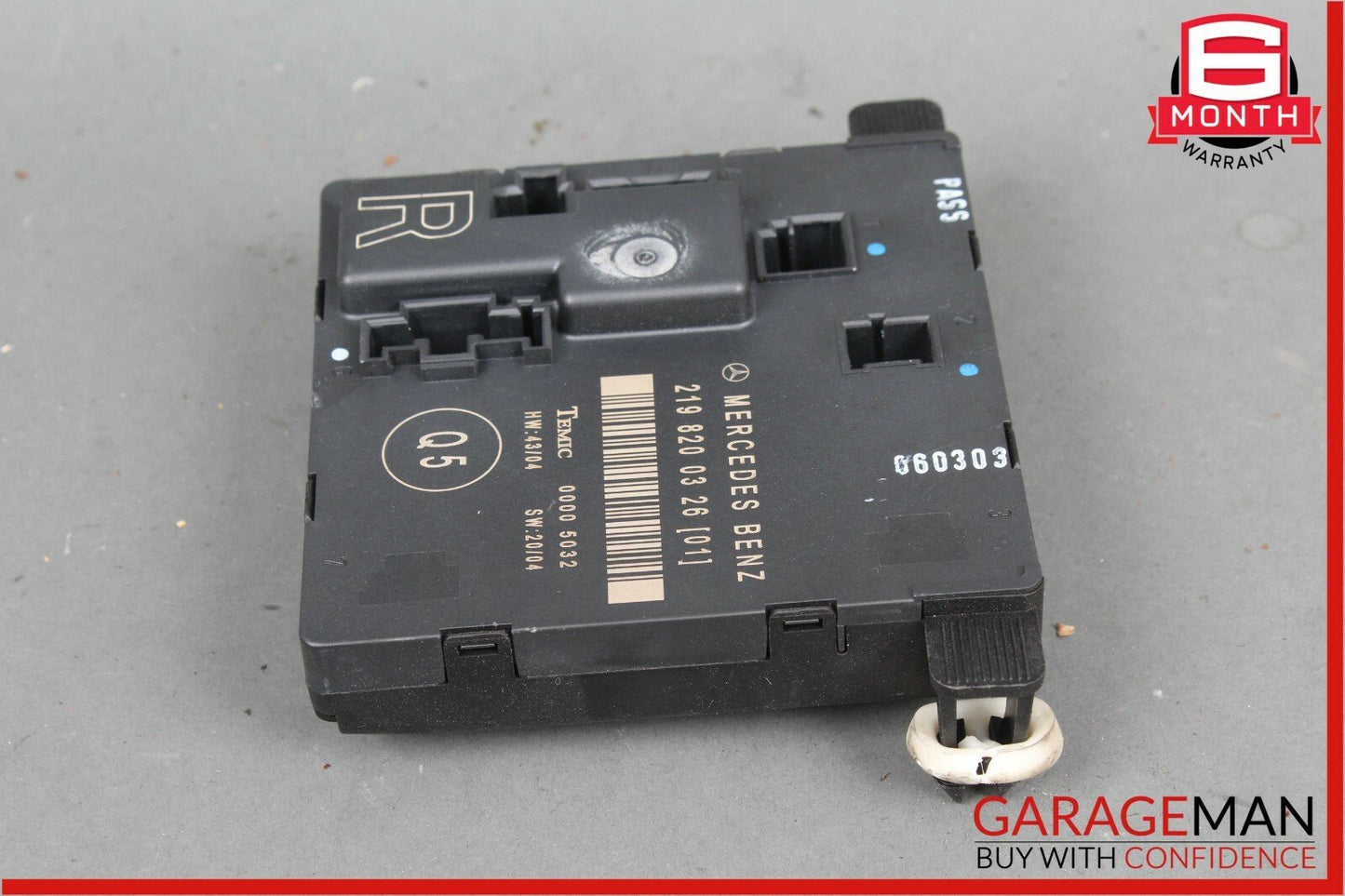 06-11 Mercedes W219 CLS55 Rear Right Door Control Module 2198200326 OEM