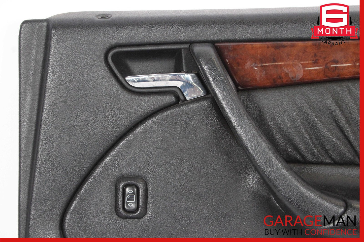 98-00 Mercedes W202 C230 Rear Right Side Interior Door Panel Black OEM