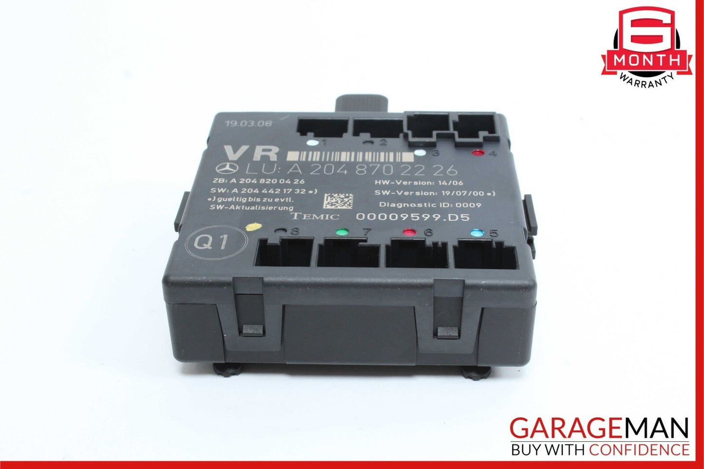 08-18 Mercedes W204 C300 C250 E400 Front Right Side Door Control Module OEM