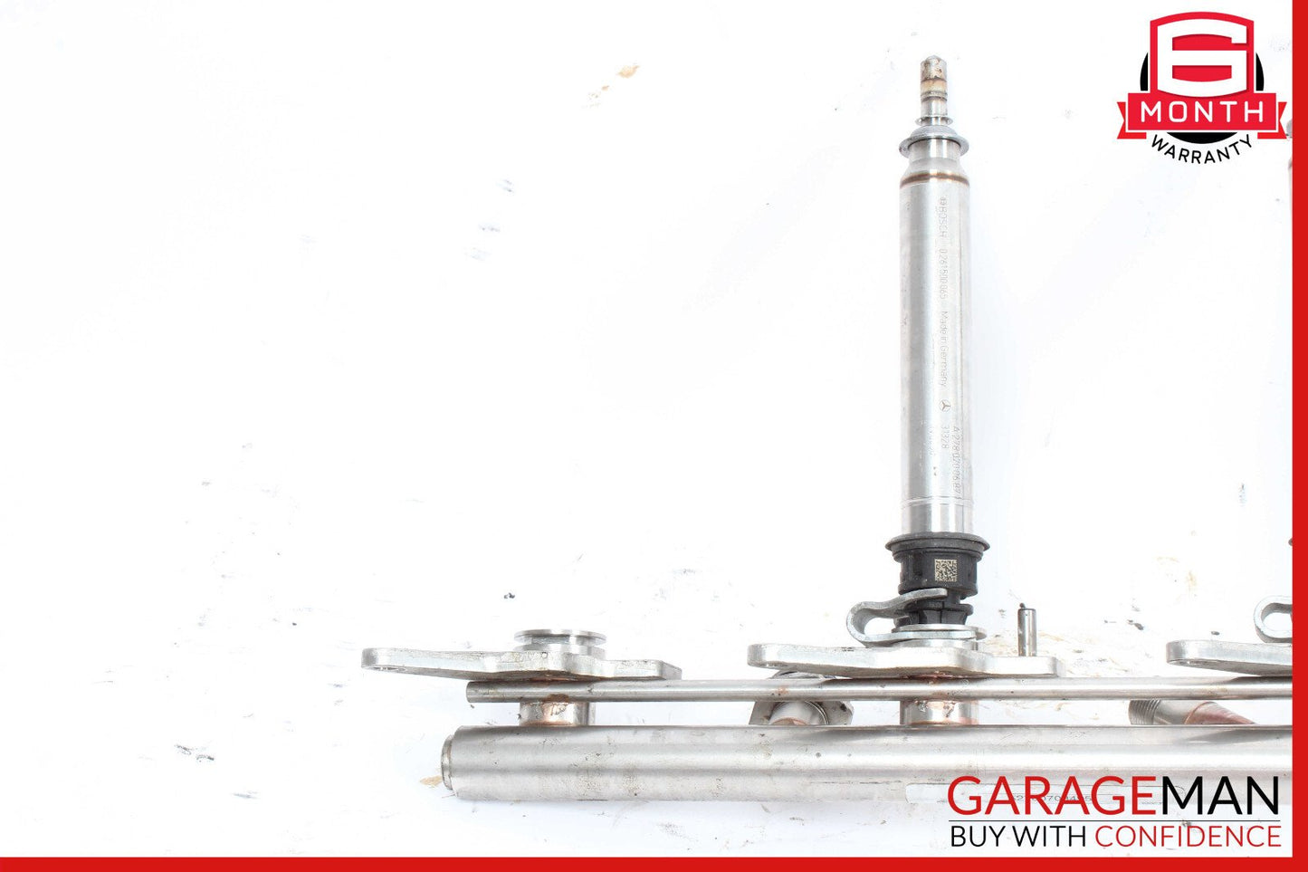 11-19 Mercedes W218 CLS550 E550 Right Fuel Injection Rail Line w/ Injectors OEM