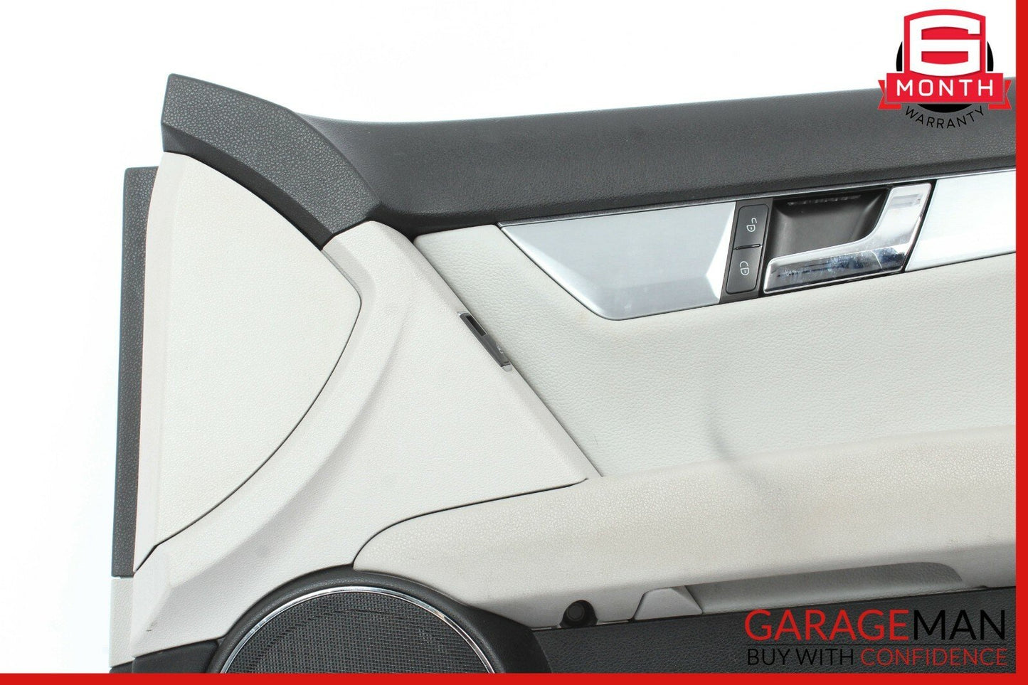 08-14 Mercedes W204 C250 Sedan Front Right Side Interior Door Panel Black Grey