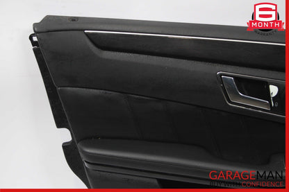 10-13 Mercedes W212 E350 E550 Front Left Interior Door Panel Trim Assy Black