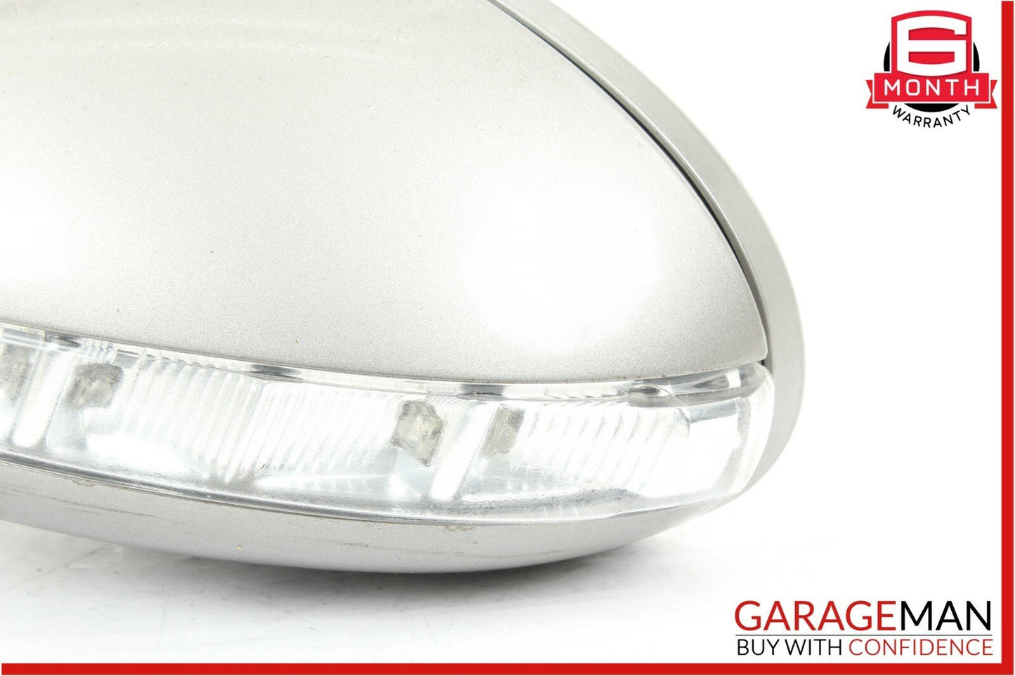 06-08 Mercedes W219 CLS500 Front Left Side Mirror Door Rear View Cubanite Silver