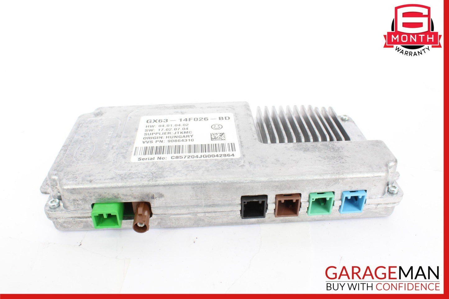 16-19 Jaguar XF Rear View Camera Control Module Unit GX6314F026BD OEM