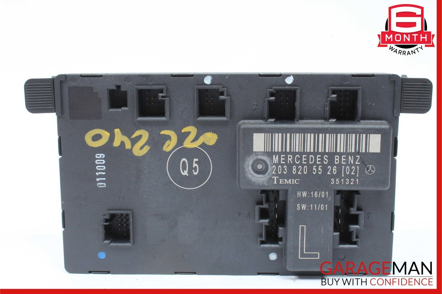 01-07 Mercedes W203 C32 AMG C240 C280 Front Left Side Door Control Module Unit