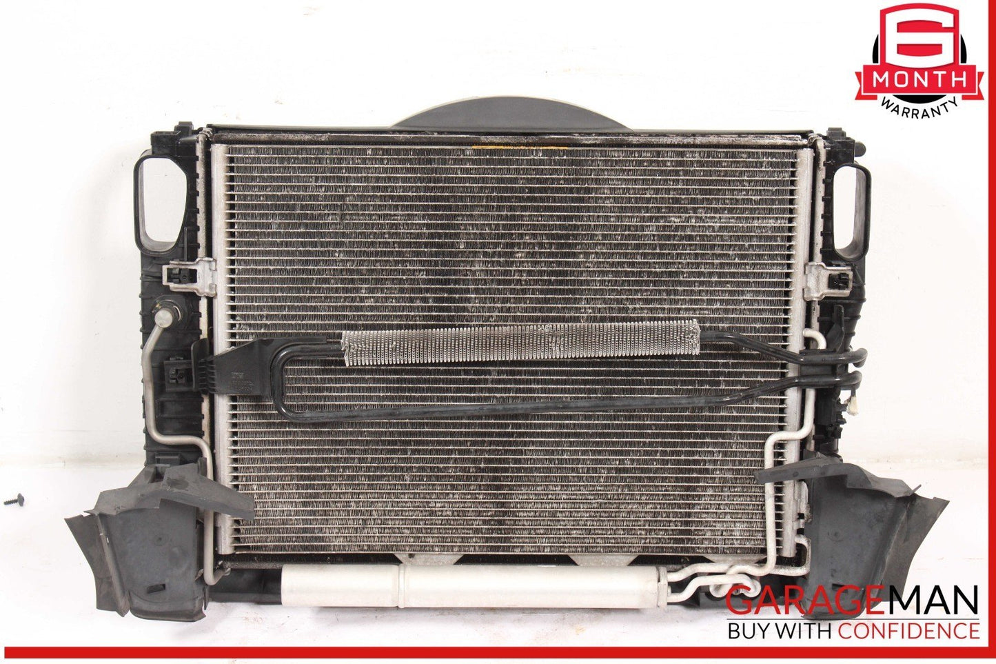 03-09 Mercedes W211 E350 Engine Motor Cooling Fan Radiator A/C Condenser Assy