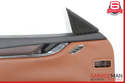 14-17 Maserati Quattroporte M156 Front Left Side Interior Door Panel OEM