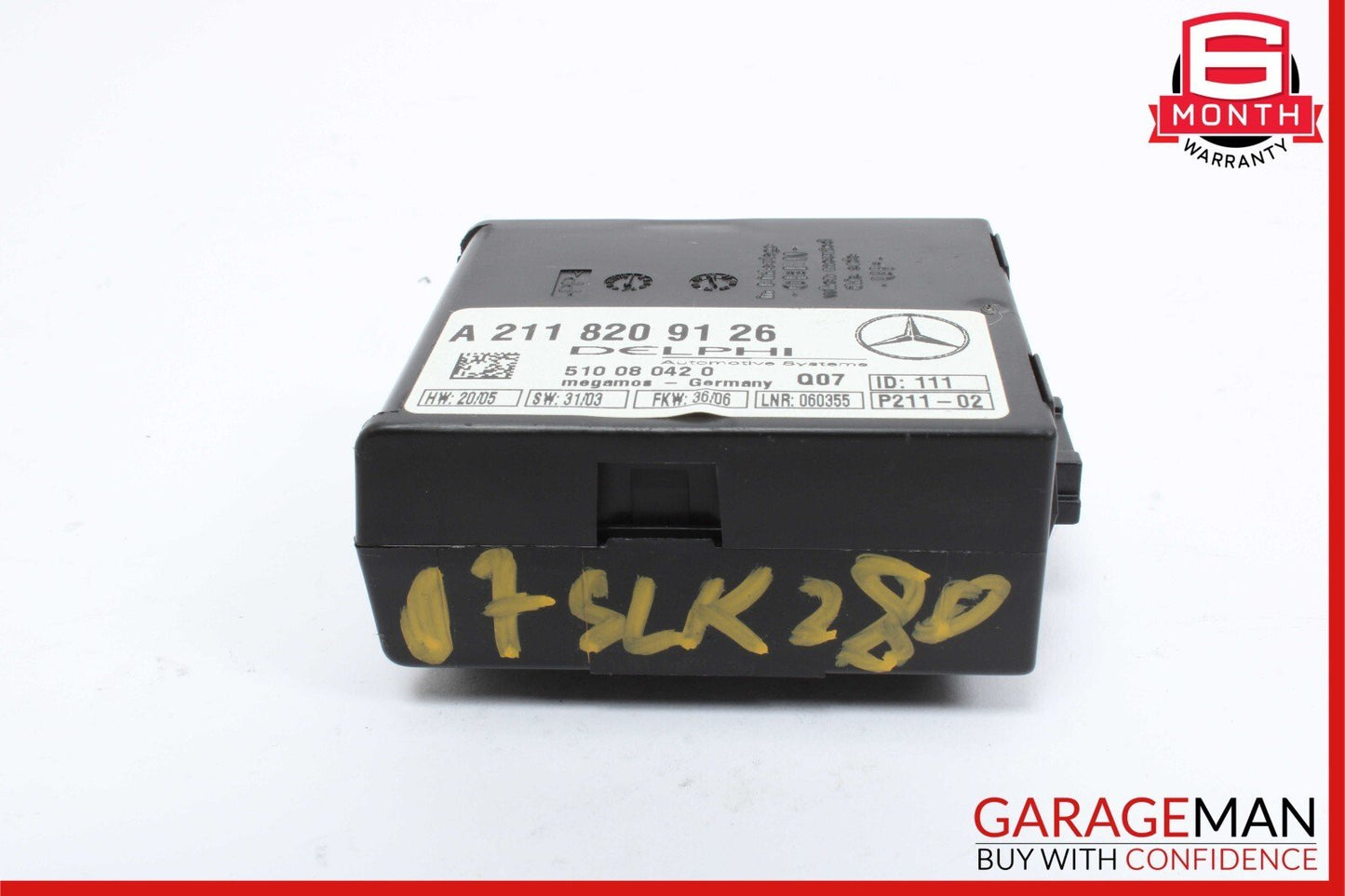 00-11 Mercedes R171 SLK300 SL500 CL600 Anti Theft Alarm Control Module Unit OEM