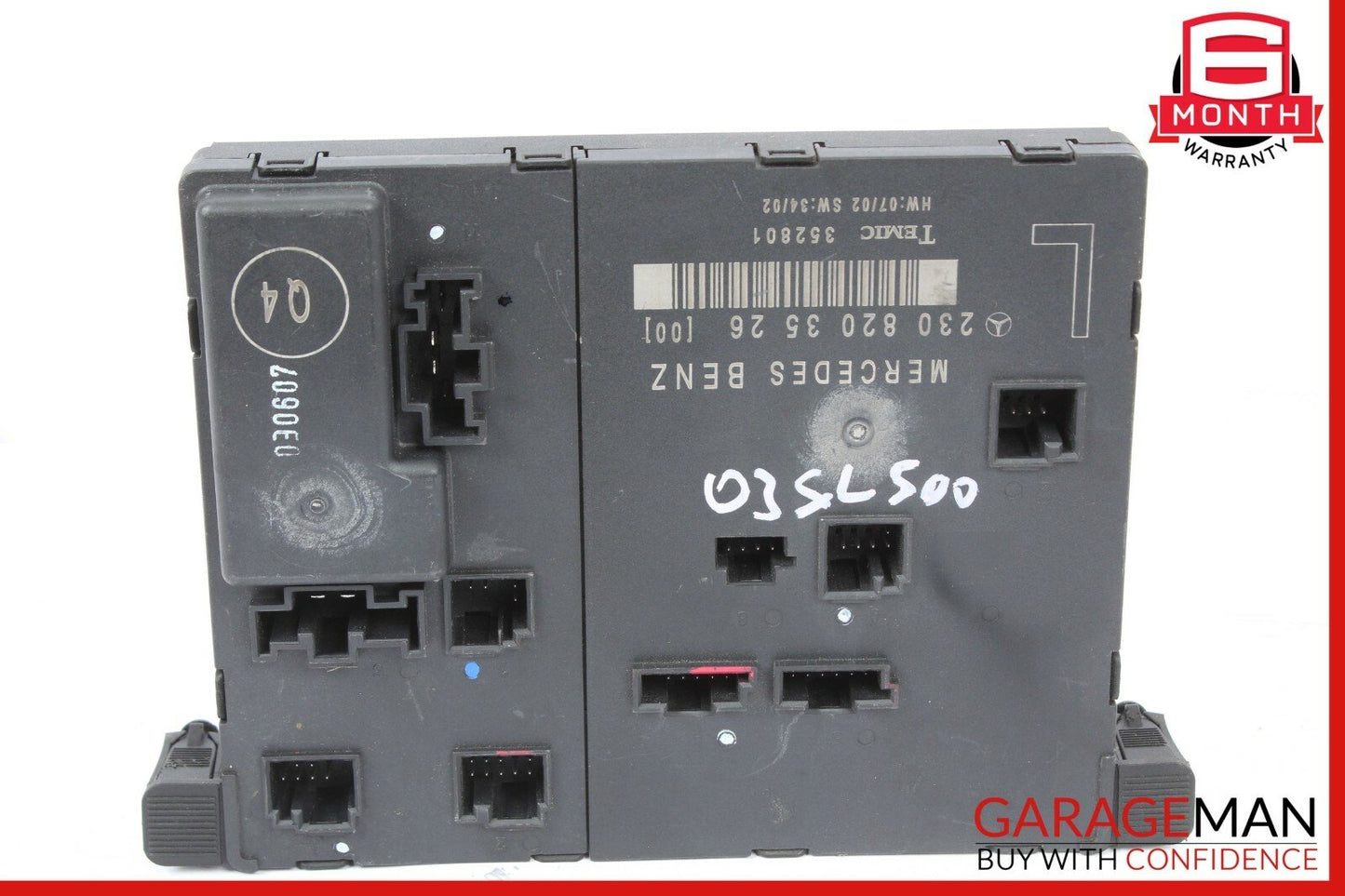 03-12 Mercedes R230 SL500 SL550 SL600 Front Left Side Door Control Module Unit