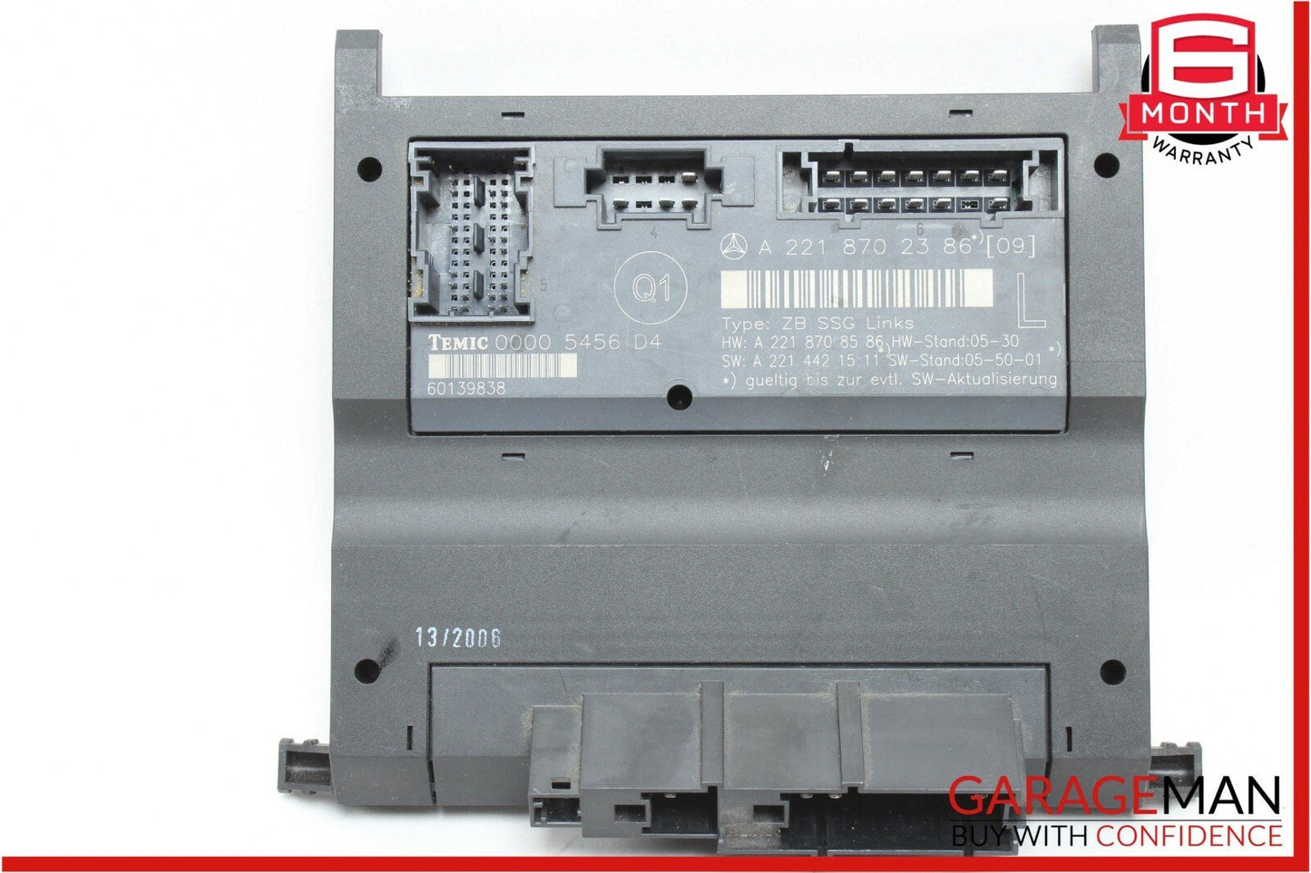07-13 Mercedes W221 S450 S550 Front Left Side Under Seat Control Module Unit