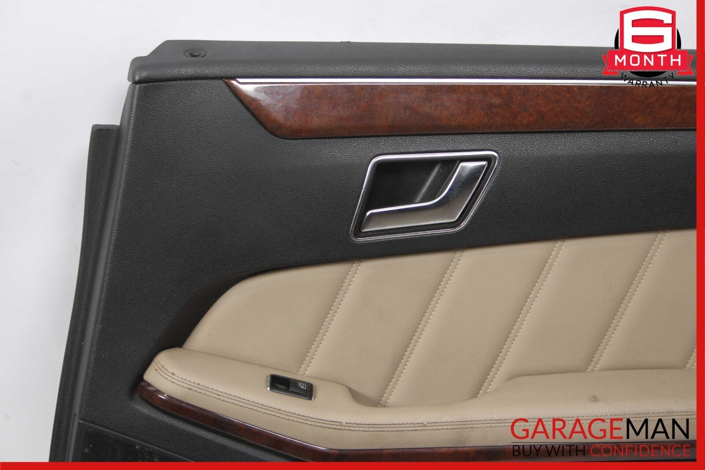 10-13 Mercedes W212 E350 E500 Rear Right Interior Door Panel Trim Assembly Beige