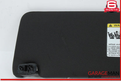 12-18 Audi S6 A6 A7 Front Right Passenger Side Sun Visor Sunvisor Black OEM