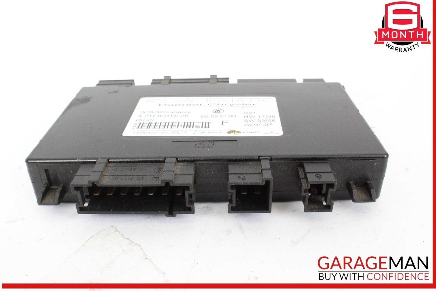 03-12 Mercedes W219 CLS550 SLK350 Seat Control Module Left Side OEM