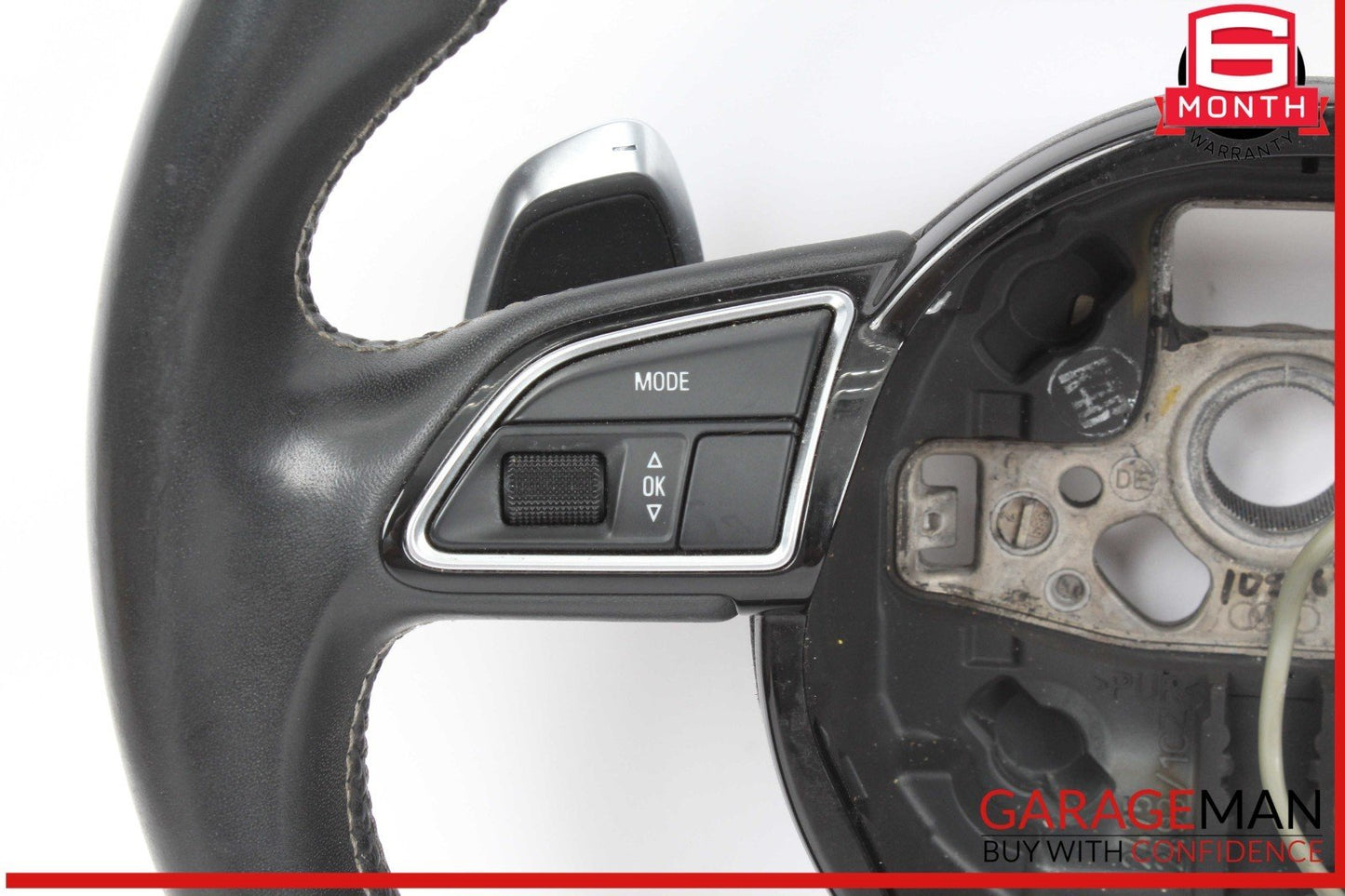 14-16 Audi SQ5 Front Left Driver Side Steering Wheel w/ Paddle Shifters OEM