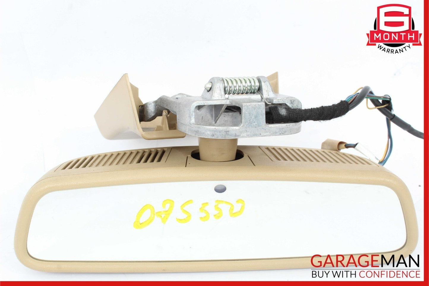 07-09 Mercedes W221 S550 S600 S63 AMG Interior Top Rear View Mirror Brown OEM
