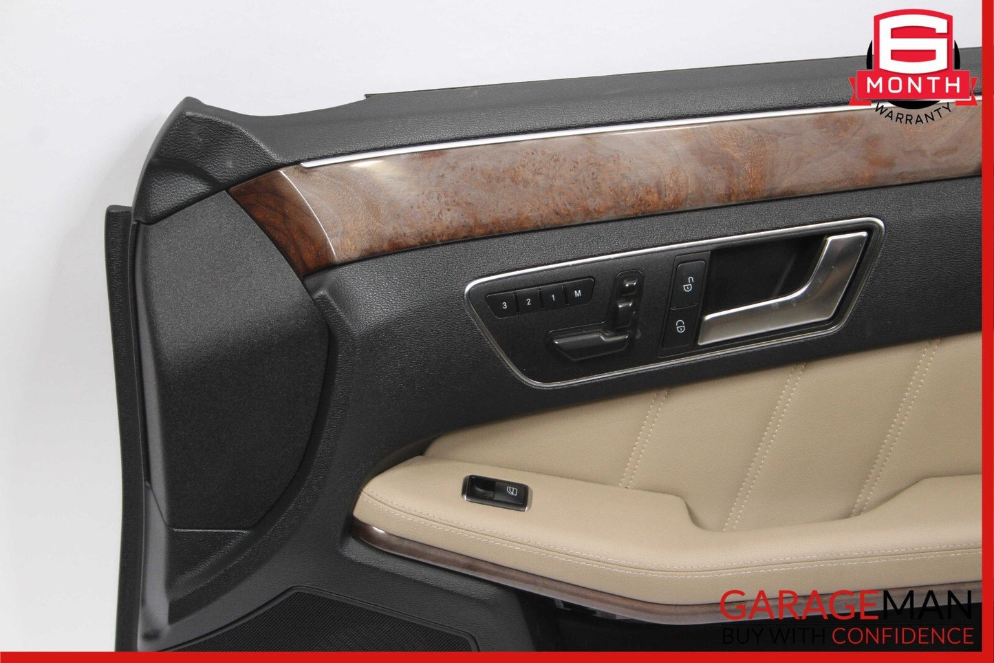 10-13 Mercedes W212 E350 E550 Front Right Interior Door Panel Assembly Beige