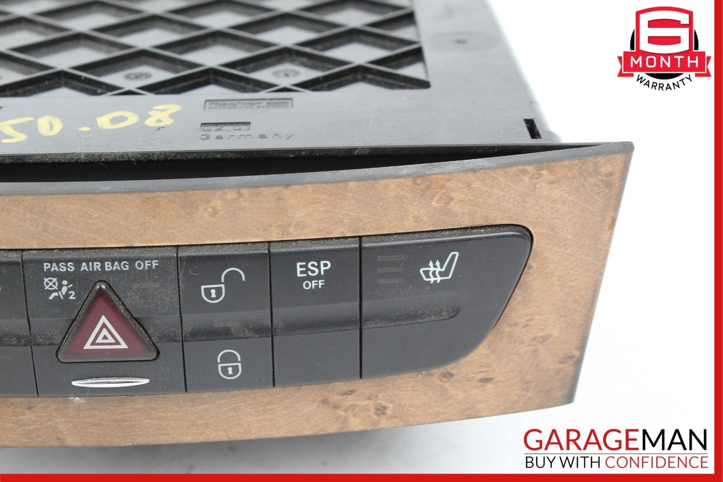 07-09 Mercedes W211 E350 E550 Hazard Control Door Lock Switch Panel OEM