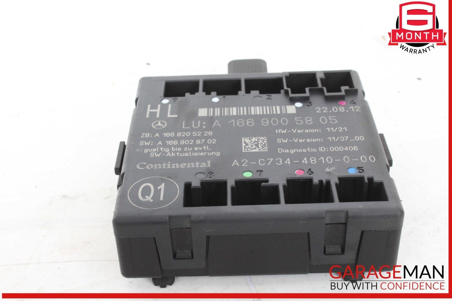 12-19 Mercedes X166 GL450 ML400 GLE350 Rear Left Side Door Control Module Unit