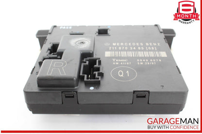 07-09 Mercedes W211 E550 E350 Rear Right Side Door Control Module 2118703485 OEM