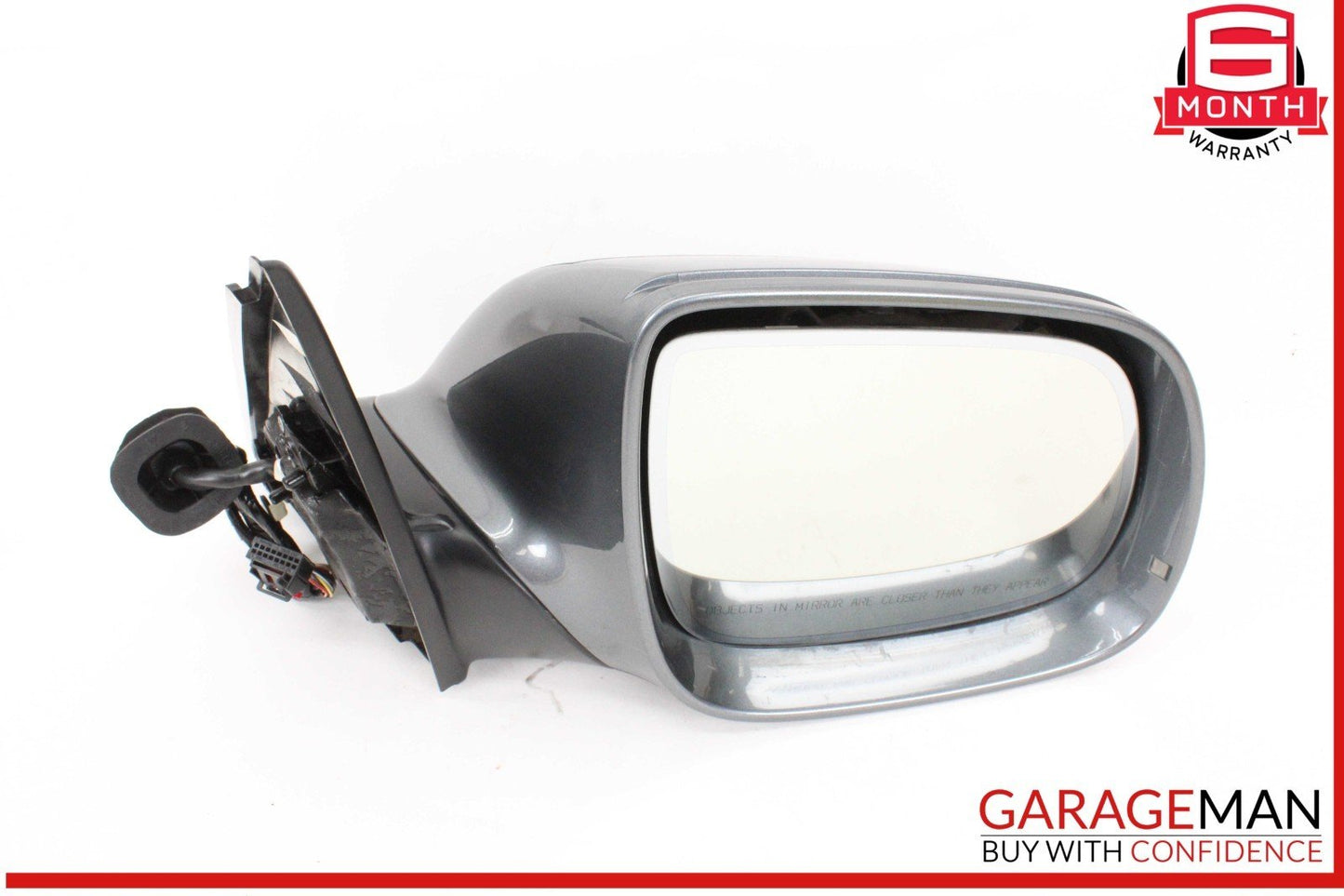 09-15 Audi Q5 Front Right Side Door Rear View Mirror Silver 8R1857410E OEM