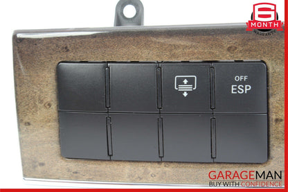 05-07 Mercedes W203 C230 Dashboard Dash Control Switch Panel Trim Wood OEM