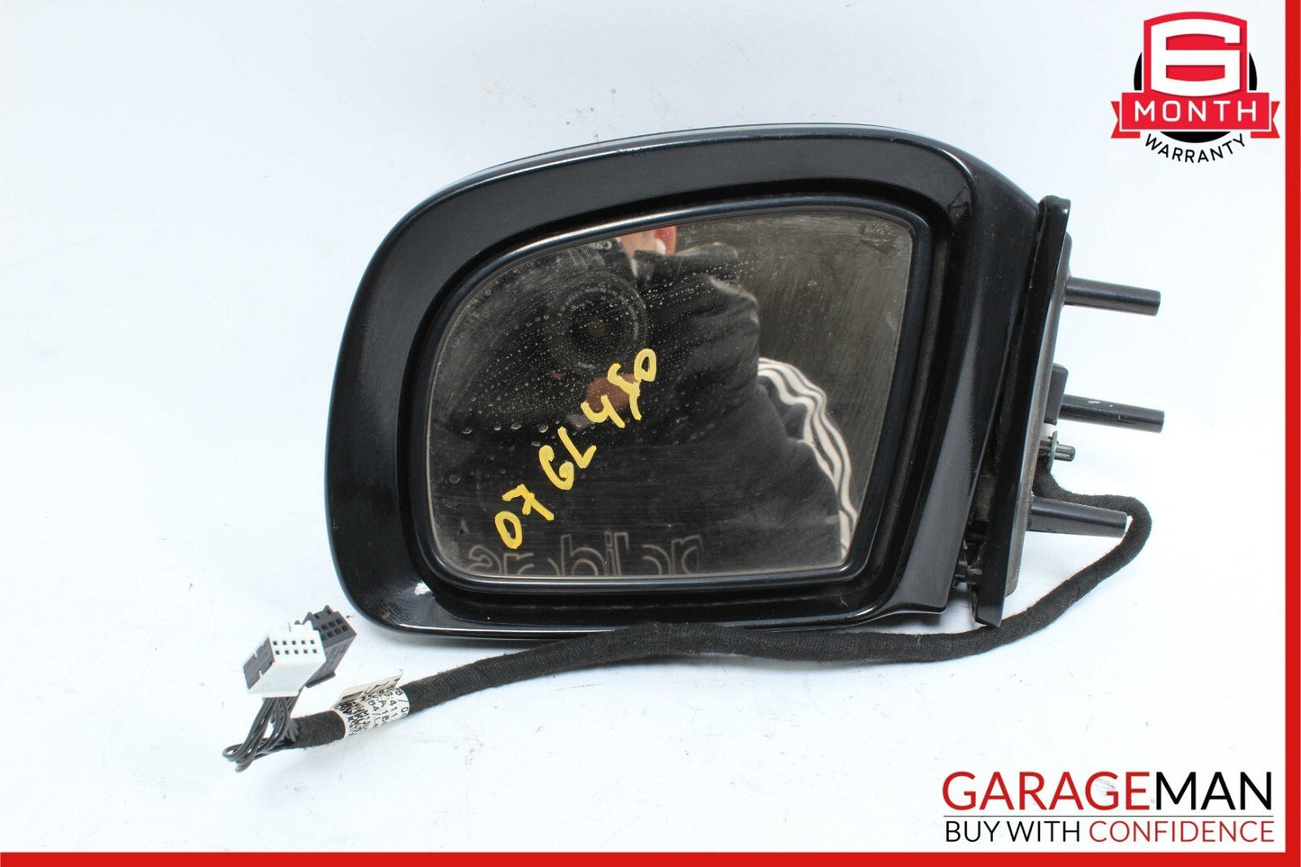 07-08 Mercedes X164 GL550 GL450 Front Left Side Mirror Door Rear View Black