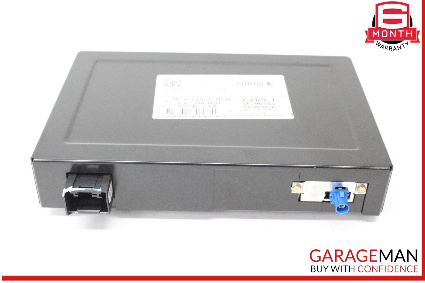 03-09 Mercedes W209 CLK350 ML350 Sirius Satellite Radio Receiver 2118703389 OEM