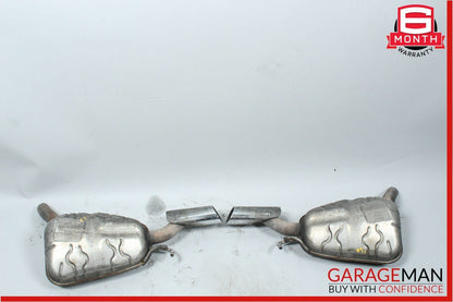 06-08 Mercedes W219 CLS550 Rear Left & Right Side Exhaust Muffler Mufflers Set