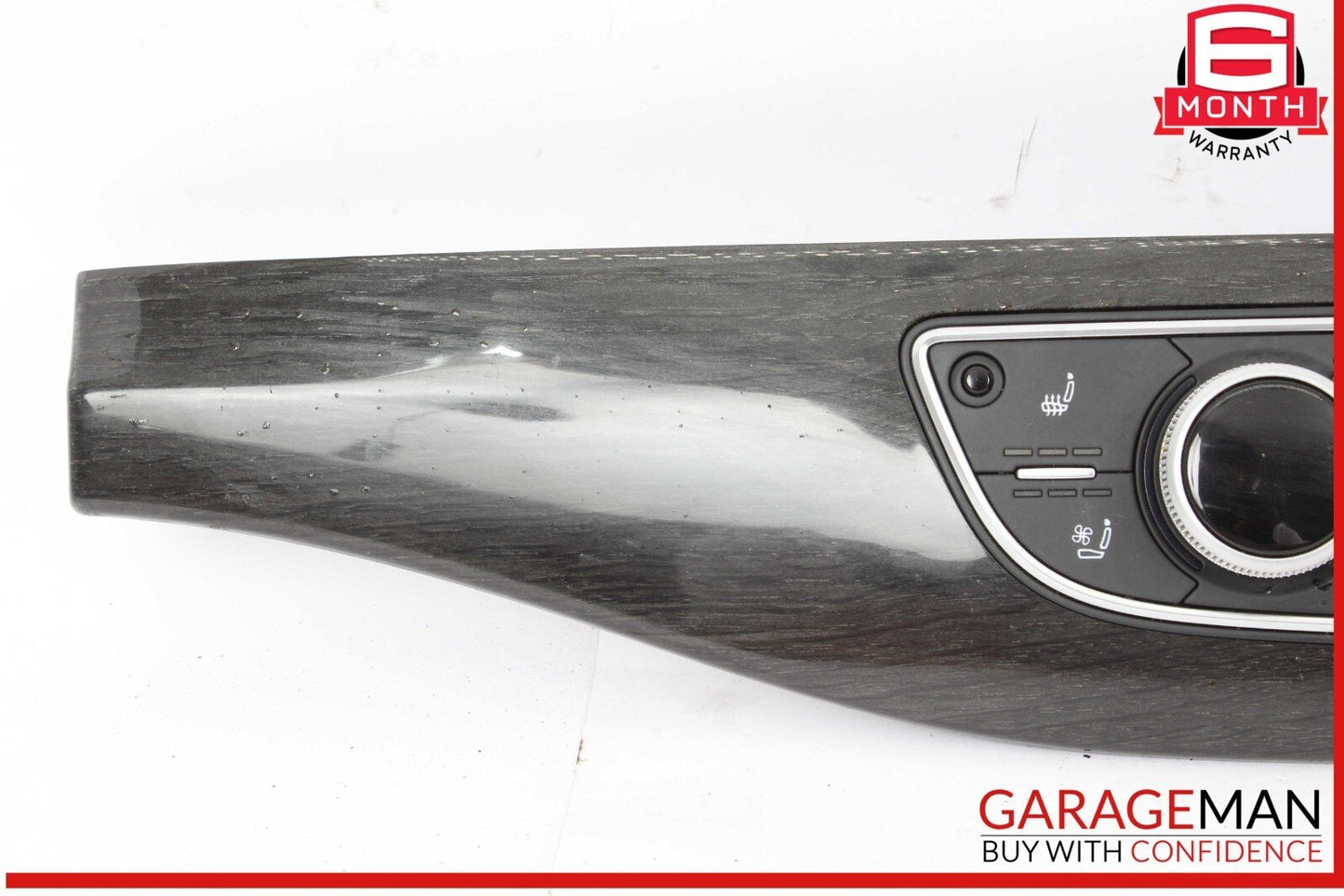 17-19 Audi Q7 Dash Center AC A/C Heater Climate Control Switch w/ Panel Trim OEM