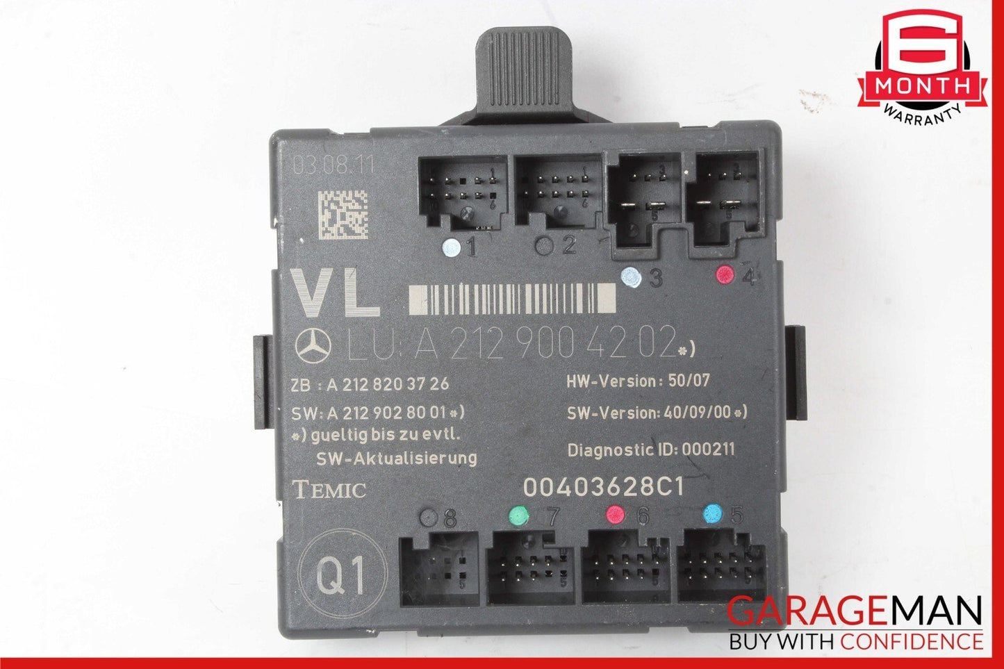 08-18 Mercedes W212 E350 SLK350 E400 Front Left Side Door Control Module OEM