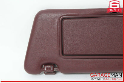 84-93 Mercedes W201 190E 190D Left Driver Side Sunvisor Burgundy OEM