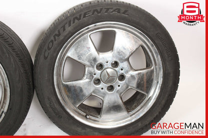 Mercedes R129 SL500 300SL 8.25 x 17 17" Wheel Rims Set Silver 1294011202 OEM