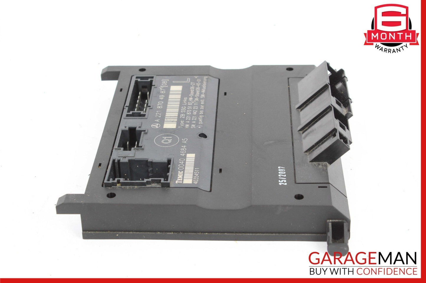 07-13 Mercedes W221 S550 S63 Front Left Driver Side Under Seat Control Unit OEM