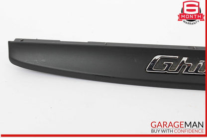 14-17 Maserati Ghibli Center Dash Under Screen Lower Trim Panel Cover Emblem OEM