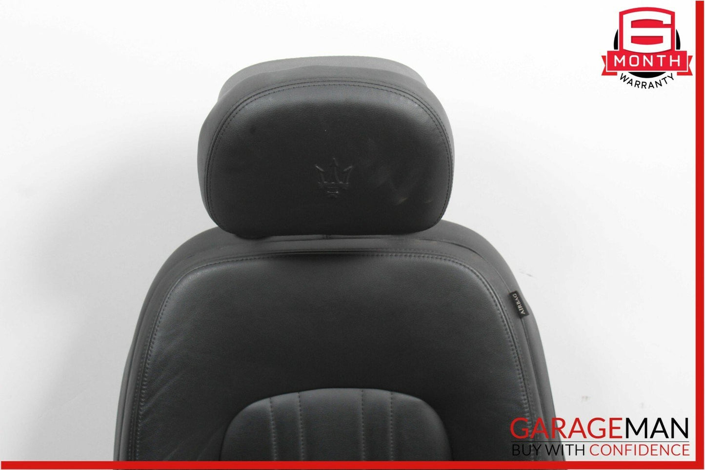 14-17 Maserati Ghibli Front Left Side Complete Seat Cushion Cover Assembly Black