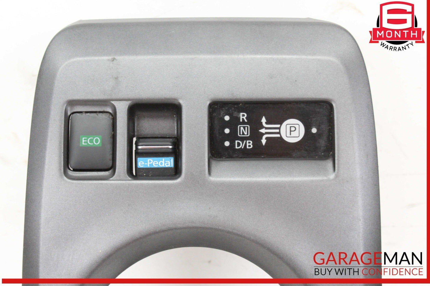 18-24 Nissan Leaf Front Center Console Shift Panel Bezel Trim Cover Gray OEM