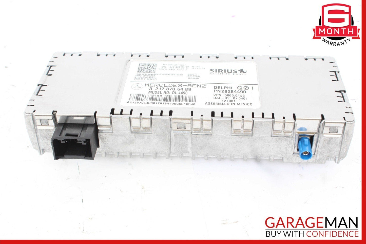10-17 Mercedes X204 GLK350 CLS550 Sirius Satellite Radio Receiver 2128705689 OEM