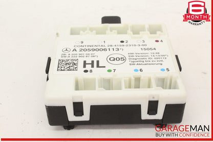 15-18 Mercedes W205 C300 Rear Left Driver Side Door Control Module Unit OEM