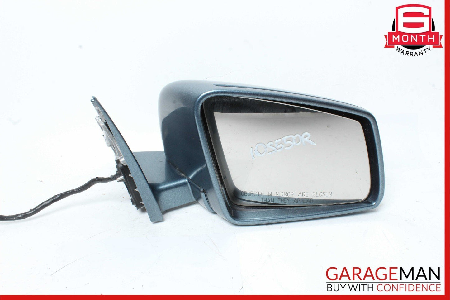 10-13 Mercedes W221 S550 S600 Front Right Side Mirror Door Rear View Blue