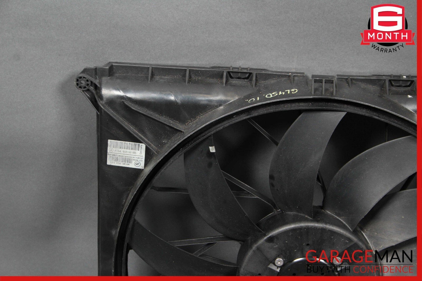 06-12 Mercedes X164 GL450 Engine Motor Radiator Cooling Fan Shroud Assembly OEM